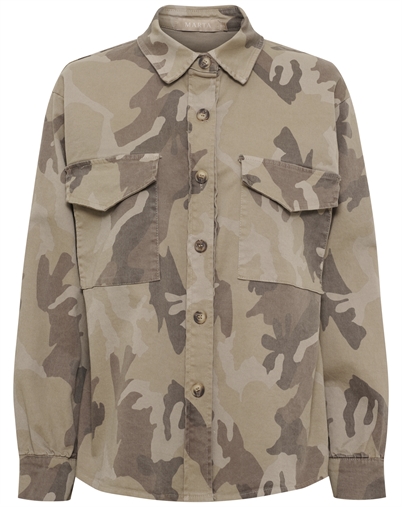 Marta du Chateau - MDCMoonstone Jakke - Beige Camo